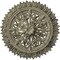 Ekena Millwork Lariah Ceiling Medallion (Canopies up to 1 3/8"), 24 3/4"OD 1 3/8"ID x 3 1/4"P, Castle Stone Crackle CM24LACSC - alternate 1
